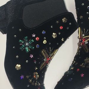 SOLD Betsey Johnson embellished boots!
